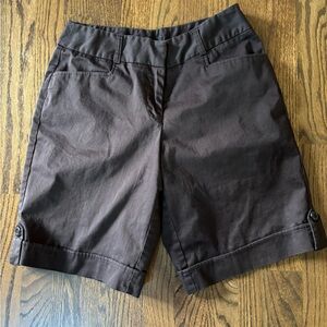 Elegant Dark Brown Women's Bermudas